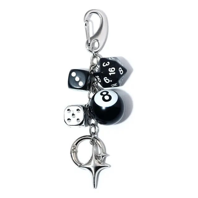Llavero Con Dije 8 Bolas Bolso Accesorios Estético Y2k