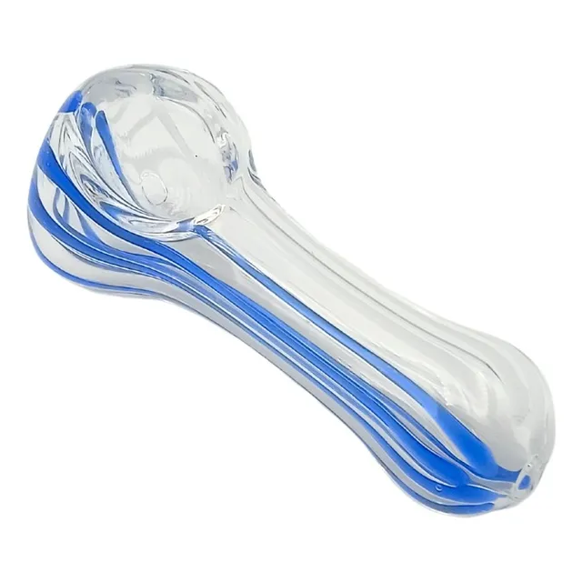 Pipa De Vidrio Lines Blanco