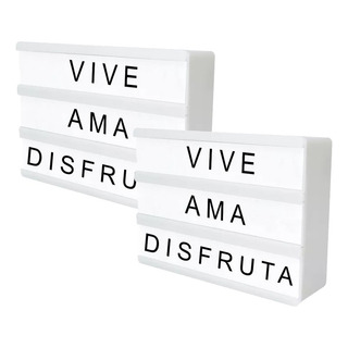 Pack 2pz Lumi Letrero Luminoso Led Con Cartelera Cine Mini Pack 2pz Lumi Letrero Luminoso Led Con Cartelera Cine Mini