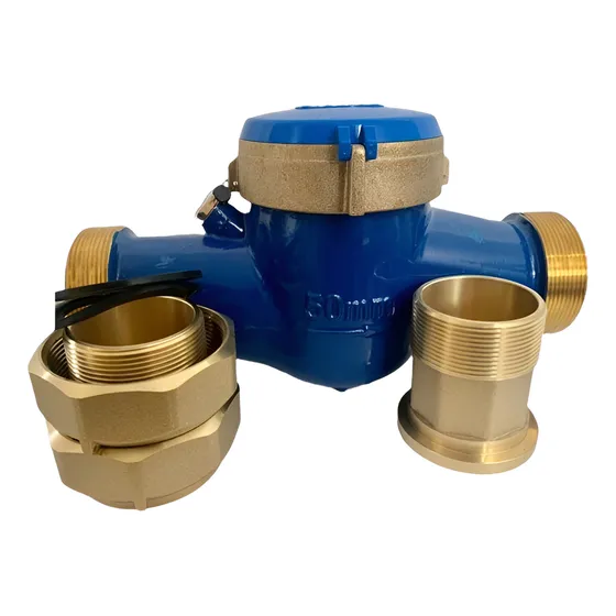 Medidor De Agua De 2 Cuerpo En Bronce 