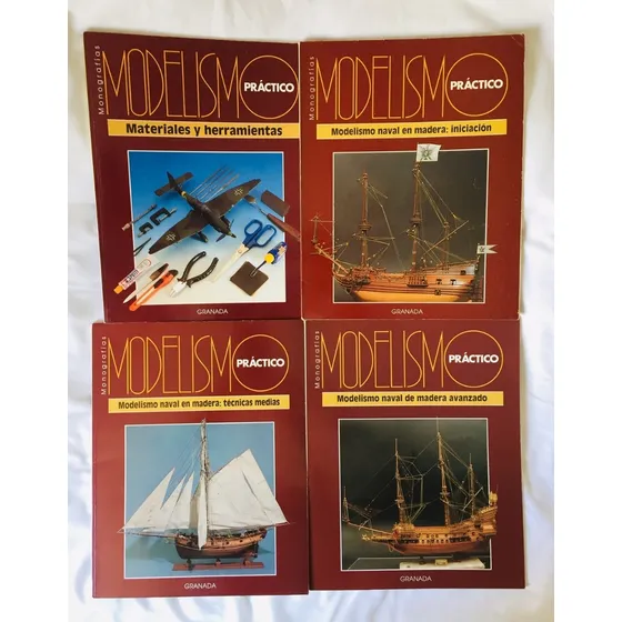 Modelismo Naval En Madera, Inicial, Medio, Avanzado-4 Libros