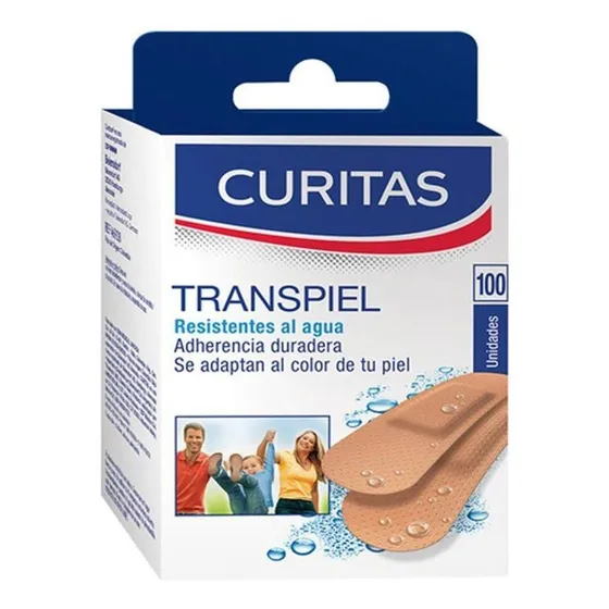 Curitas Transpiel Reistente Al Agua 100 Pzas