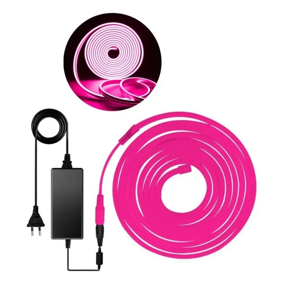 X2 Tira Led Neon Flexible 5 Mts Manguera Luz 10 Metros Total