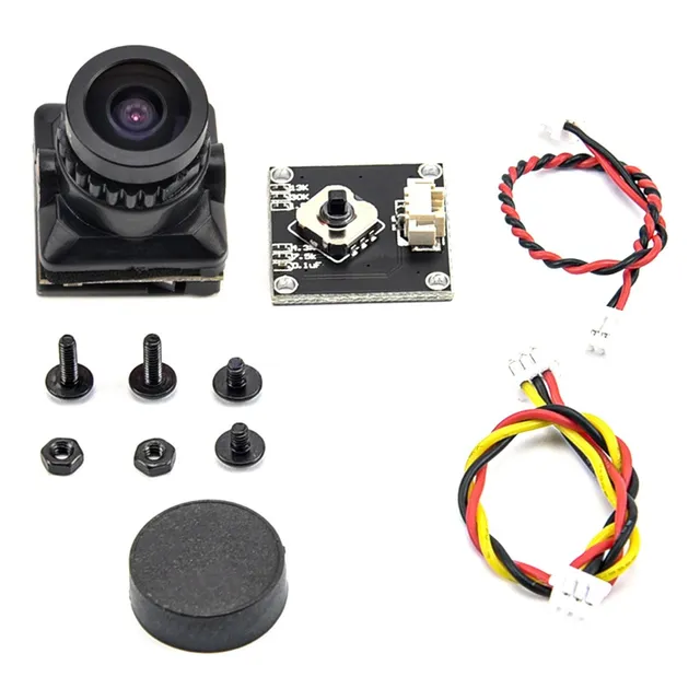 S (bk) Cámara Cmos 1500tvl Mini Fpv Con Lente De 2,1 Mm