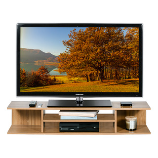 Mesa Tv Mueblana 1.20m Repisa Flotante Moderna Cafe Madera Mesa Tv Mueblana 1.20m Repisa Flotante Moderna Cafe Madera