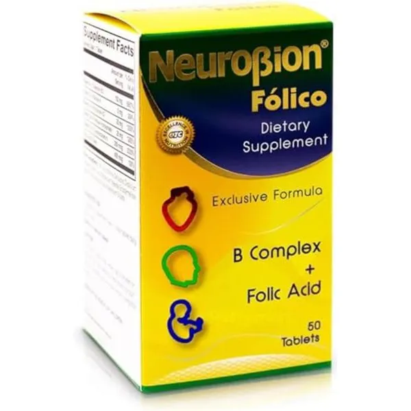 Neurobion Fólico 50 Tabletas Suplemento Vitamínico