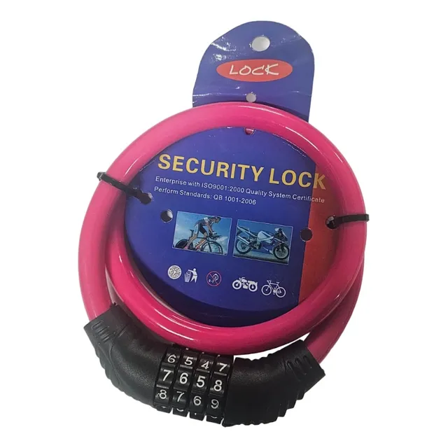 Cadena De Alambre De Acero Para Bicicleta Y Casco 60 Cm