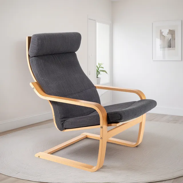 Sillón Super Cómodo Style Poang Noboru Nakamura Velvet