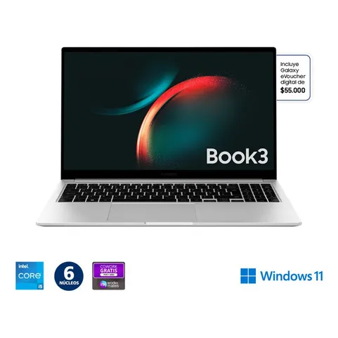 Samsung Galaxy Book3 15.6 I5 8gb 512gb Color Silver