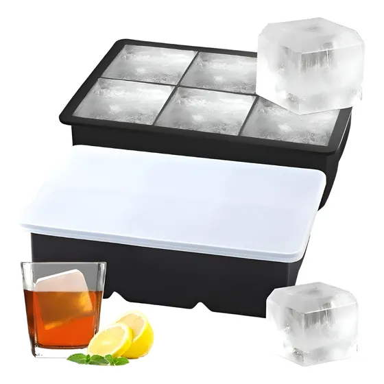 2 Cubetas Hielo Cubetera Cubetas Silicona Cubeta C/tapa 6cav Cubetas Hielo Cubetera Cubetas Silicona Cubeta C/tapa 6cav Cubetera Hielo Moldes Para Hielo Cubeteras hielo Cubetera De Hielo pasteleriuscl