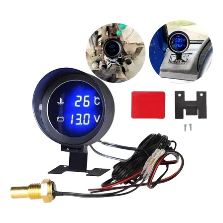 Marcador De Temperatura Automotivo Universal+voltímetro