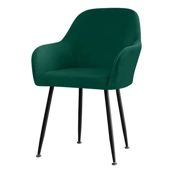 Funda Silla Terciopelo Elástico-comedor Sillón Brazos Altos