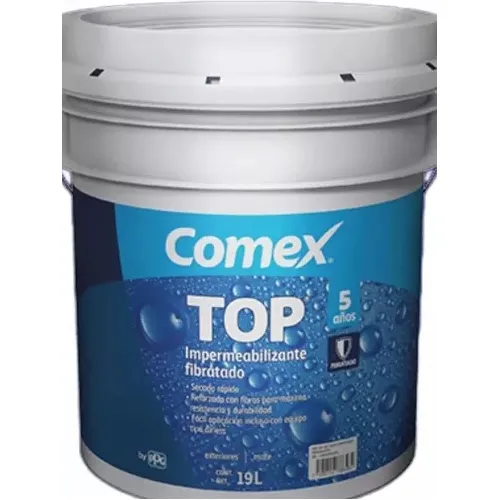 Impermeabilizante Top Rojo Cubeta De 19lts Comex