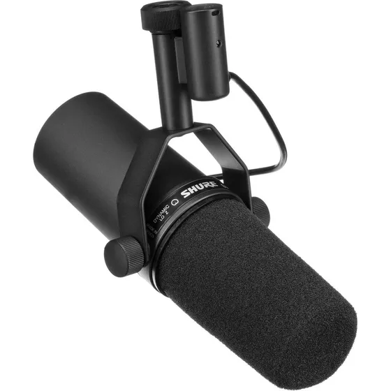 Microfone Shure Sm7b Dinâmico Cardióide Para Estúdio Preto