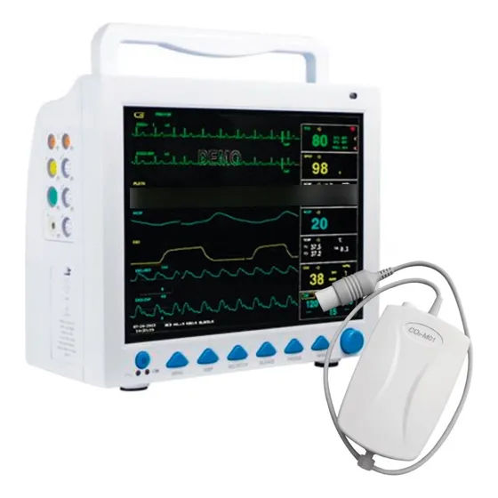 Monitor De Signos Vitales 12'' Capnografía Contec Cms8000