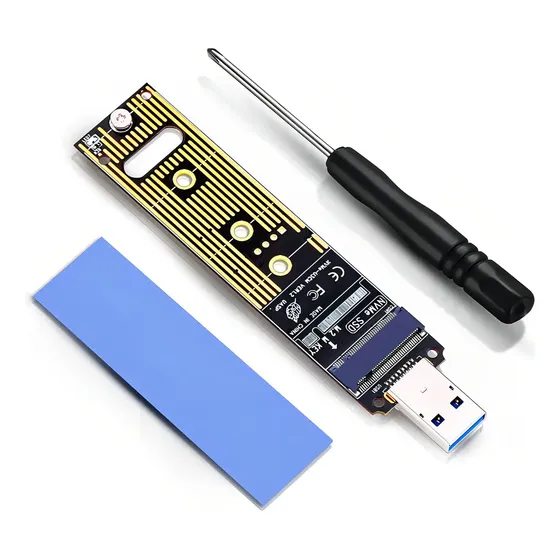 Adaptador Ssd M.2 Nvme A Usb Tipo A 3.1 Para Pcie Base Nvme M.2 M-key 2242\u002F2260\u002F2280 | Cuotas sin interés