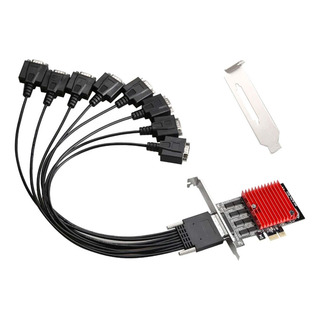 Pcie Para 8 Portas Rs232 Placa De Expansão Com Cabo Pcie Para 8 Portas Rs232 Placa De Expansão Com Cabo