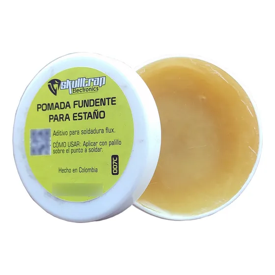 Pomada Fundente 50g Para Estaño Pasta Flux Marca Skulltrap 