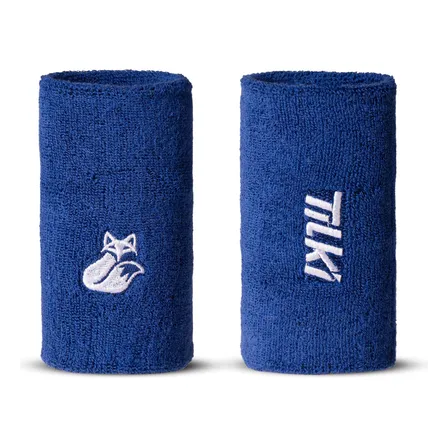 Muñequera Tilki Larga Terry Lehinde Azul X2 Tenis Padel