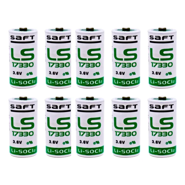 10  Bateria Saft Lithium 3.6v Er17330v A6bat Litio Ls17330