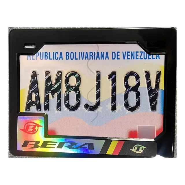 Porta Placa Para Moto. Colores Surtidos Venta Mayor Y Detal