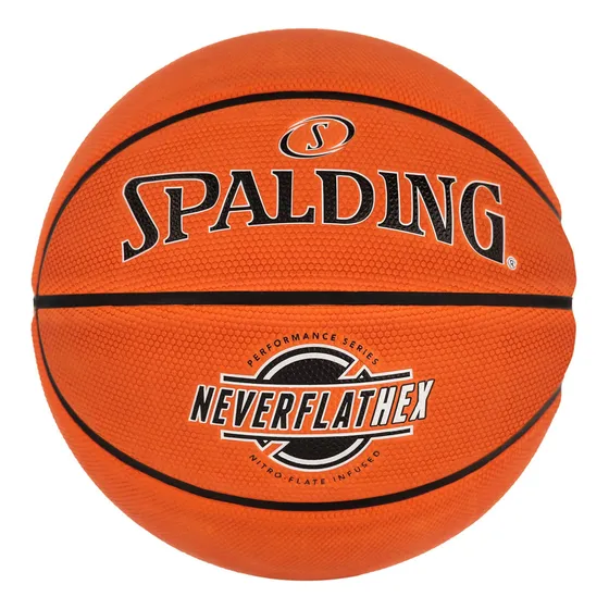 Spalding Sgt Neverflat Hexagrip - Balón De Baloncesto Para. Color Naranja