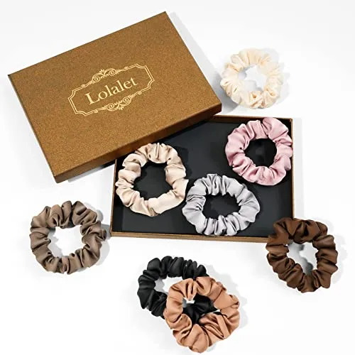 Lolalet Satin Hair Scrunchies For Women, Soft Silk K5vf7