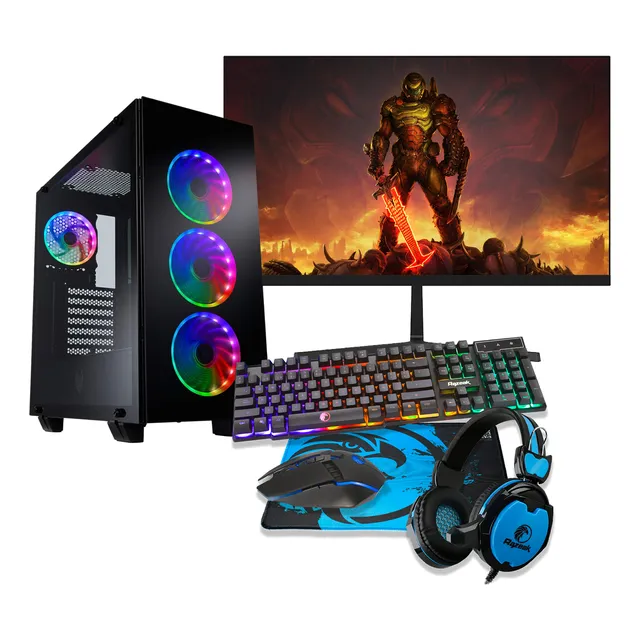 Pc Gamer Completa Nueva Amd 3000g Vega 3 + Monitor + Combo