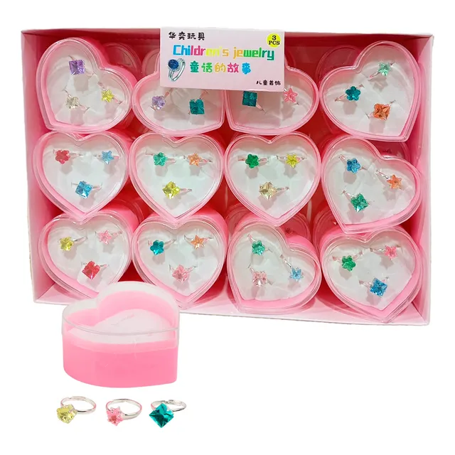 Set N48 Sorpresitas X24 Corazón 3 Anillos Cotillón El Rey