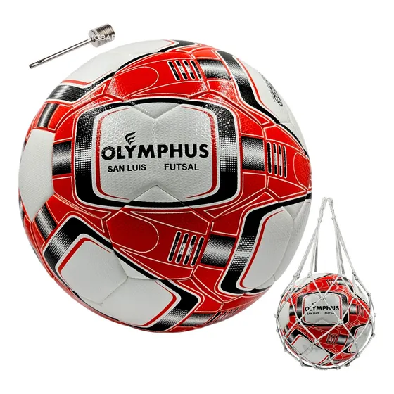 Pelota Baby Futbol Sala Futsal Olymphus San Luis Bote Bajo Color Blanco/rojo