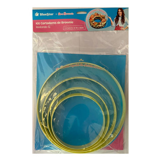 Kit 4 Cortadores De Brownie Redondo G Bluestar Ana Brownie Kit 4 Cortadores De Brownie Redondo G Bluestar Ana Brownie