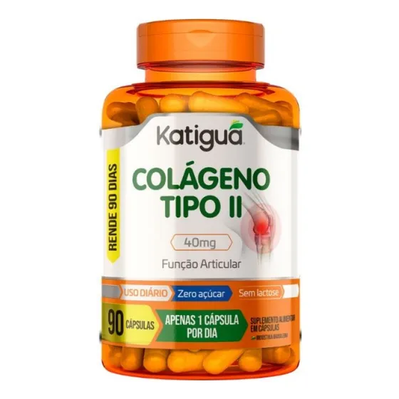 Colágeno Tipo 2 Katiguá 90 Cápsulas 40mg