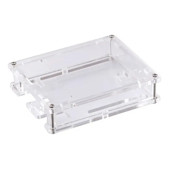 Caja De Acrílico Protector Gabinete Case Para Arduino Uno