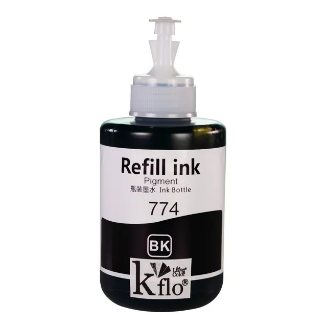 Tinta Compatible T774 Pigmentada Con Tapa Dosificadora Tinta Negro