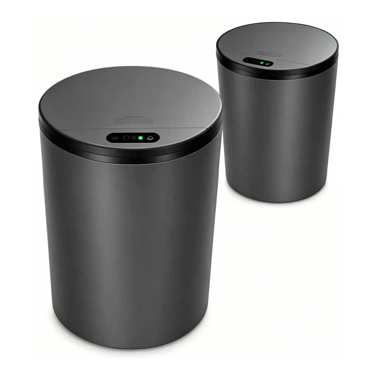 Lixeira Inteligente 16 Litros Com Sensor Automático Para Banheiro e Cozinha Cinza Lixeira Inteligente 16 Litros Com Sensor Automático Para Banheiro e Cozinha Cinza