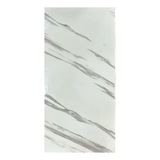 Placas Autoadhesivas Simil Marmol Pared 30x60cm Color Blanco