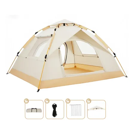 Barraca Automática Soarfly Camping 4 Pessoas Impermeável Branco