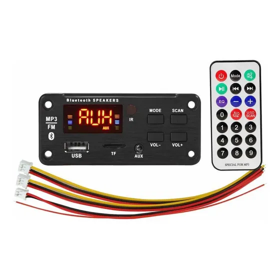 Módulo Decodificador Bluetooth Mp3 Usb Sd Car Fm 12 Voltio