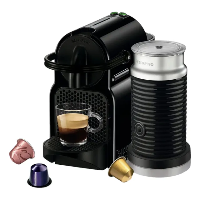 Cafetera Nespresso Inissia Black Con Espumador De Leche