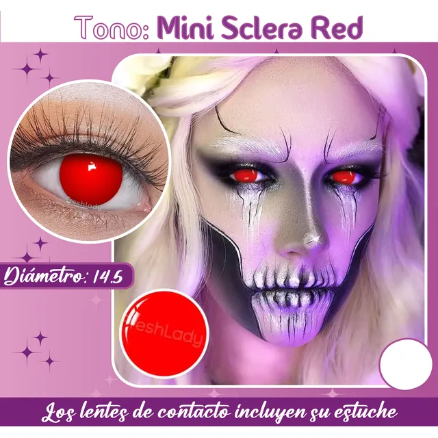 Lentes De Contacto Naturales - Cosplay (incluyen Estuche)