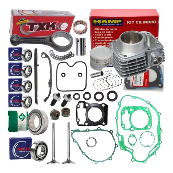 Kit Motor Titan 150 Original Hamp Fan 150 Biela Txk Retentor