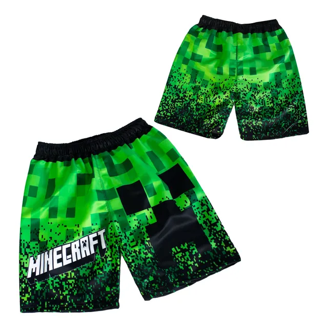 Short Para Niños Playero De Crepeer Minecraft