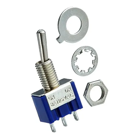 Switch De Palanca 3 Pines 6a 125v On On 10pzs
