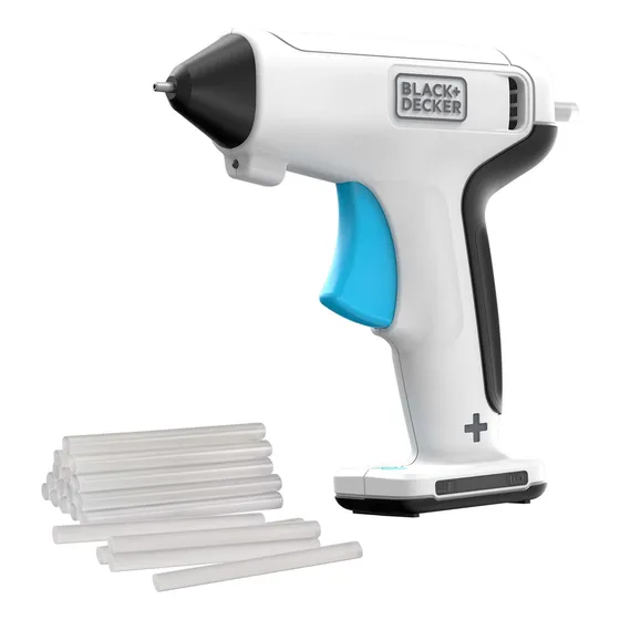 Pistola De Pegamento Black+decker, 4 V Como Máximo, Inalámbr