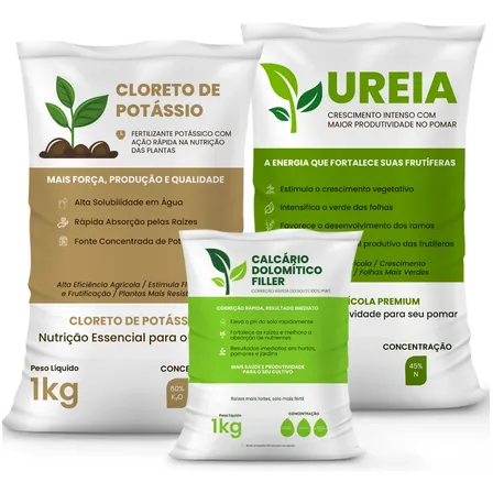 Adubo Fertilizante Cloreto De Potássio Ureia Calcário Filler