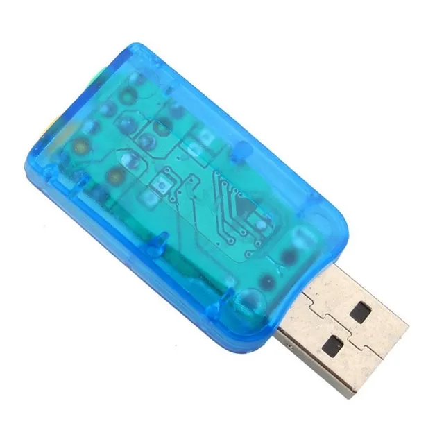 Tarjeta De Sonido Usb Audio 5.1 Canales Pc Laptop Digital 3d