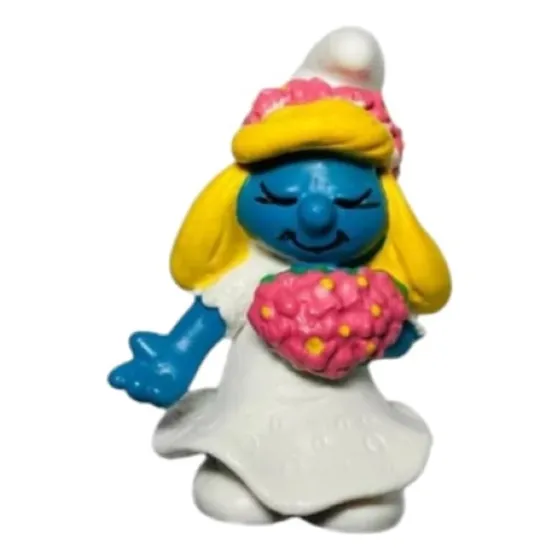 The Smurf / Los Pitufos - Pitufina Novia - Schleich  1991