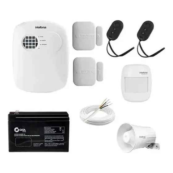 Kit Alarme Intelbras Anm 24 Net + Sensores E Controles