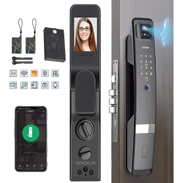 Cerradura Electrónica Digital Inteligente Wifi Con Cámara