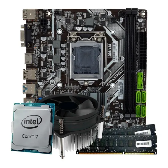 Kit Upgrade, Intel Core I7 + Placa Mãe + 16gb De Memória Ram